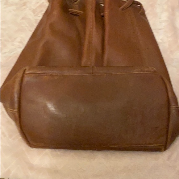 Authentic Brown Coach Leather Handbag - Picture 5 of 9